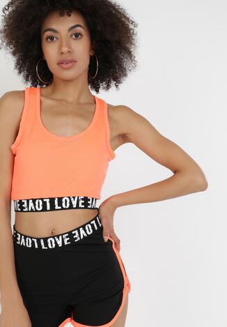 Pomarańczowy 2-Częściowy Komplet Sportowy Xisixis