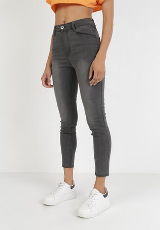 Ciemnoszare Spodnie Skinny Callaney