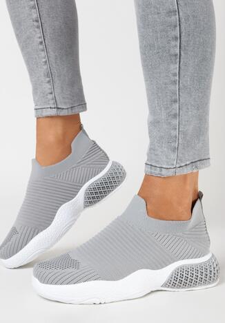 Jasnoszare Buty Sportowe Synaseis