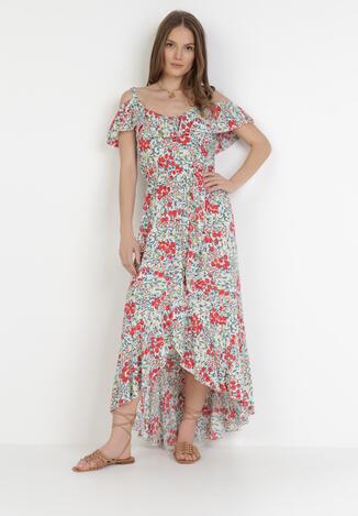 Biało-Czerwona Sukienka Ariefer
