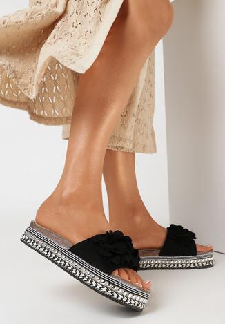 Czarne Klapki Morenore