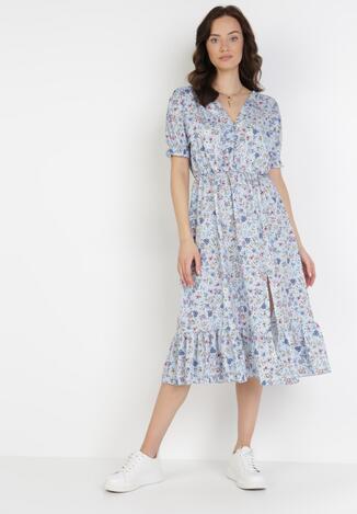 Jasnoniebieska Sukienka Morgabel