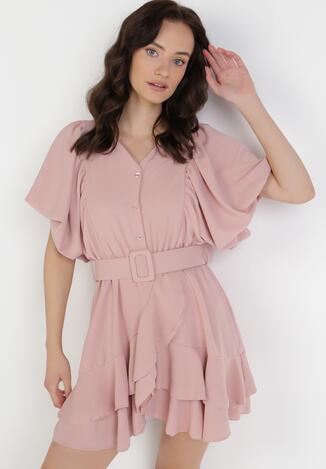 Ciemnoróżowa Sukienka Zelinoe