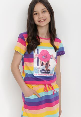 Fioletowa Sukienka Thalusei