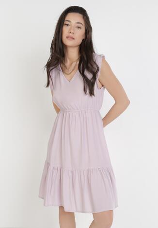 Liliowa Sukienka Euphethia