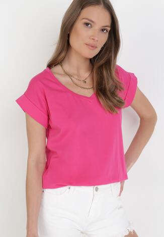 Fuksjowy T-shirt Cretheosis