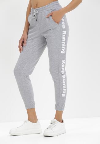 Szare Spodnie Dresowe Zeuxisei