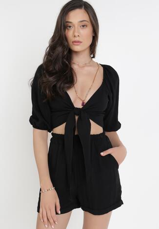 Czarny 2-Częściowy Komplet PaphopAhi