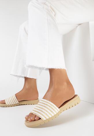 Białe Klapki Euphiphia