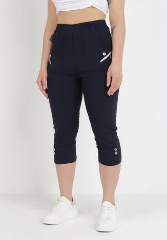 Granatowe Spodnie Iaseusa