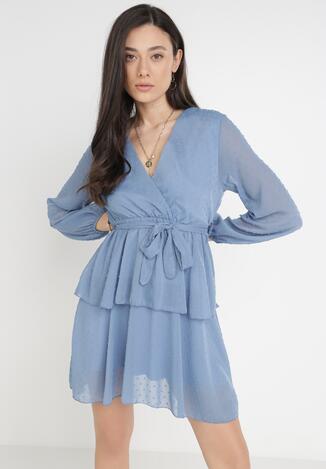 Niebieska Sukienka Sharpblaze