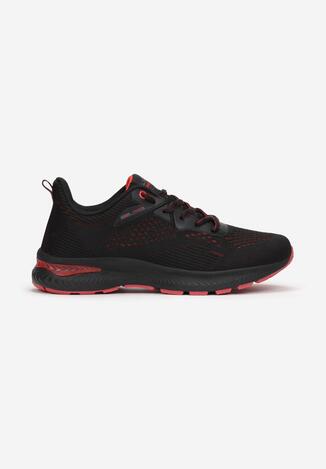 Czarno-Czerwone Buty Sportowe Usinanya