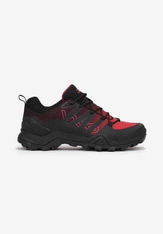 Czarno-Czerwone Buty Trekkingowe Tharasothius