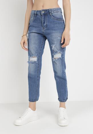 Niebieskie Jeansy Mom Fit Hyrnessa