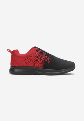 Czarno-Czerwone Buty Sportowe Soterelaus