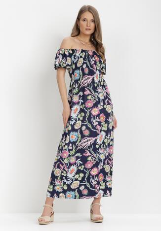 Granatowa Sukienka Pavati