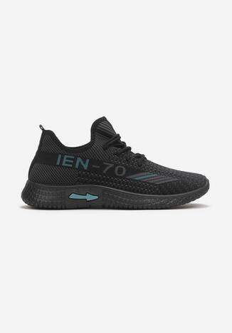 Czarno-Zielone Buty Sportowe Xudeiarry