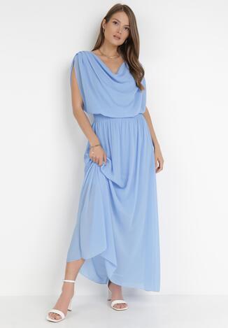 Niebieska Sukienka Zephyphise