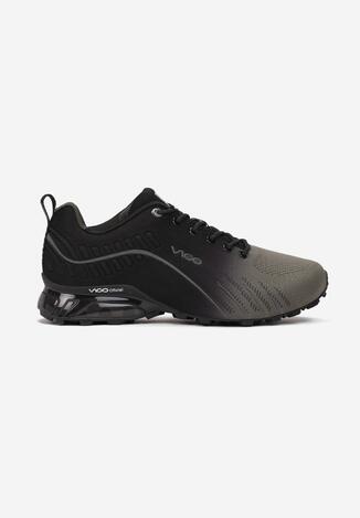 Czarno-Zielone Buty Sportowe Auruene