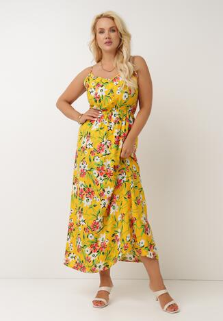 Żółta Sukienka Adorene