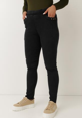 Czarne Spodnie Skinny Jenestren