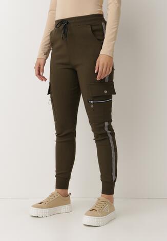 Ciemnozielone Spodnie Welewen