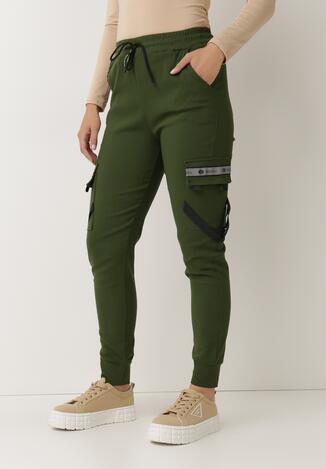 Ciemnozielone Spodnie Bewetel