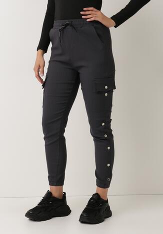 Szare Spodnie Dresowe Demeguetel