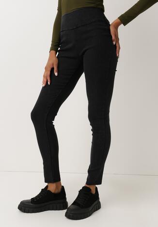 Czarne Spodnie Slim Nulceude