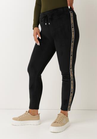 Czarne Spodnie Welurowe Lamorith