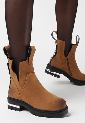 Camelowe Botki Titanius