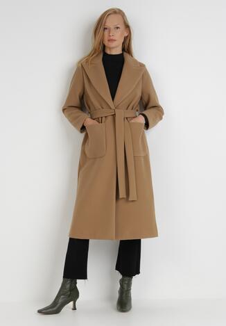 Beżowy Płaszcz Cesites