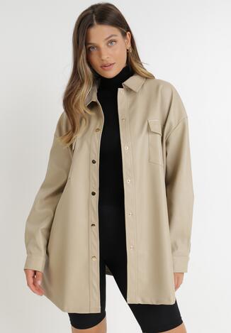 Jasnobeżowa Koszula Damadus