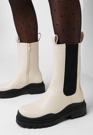 Beżowe Botki Dianinca