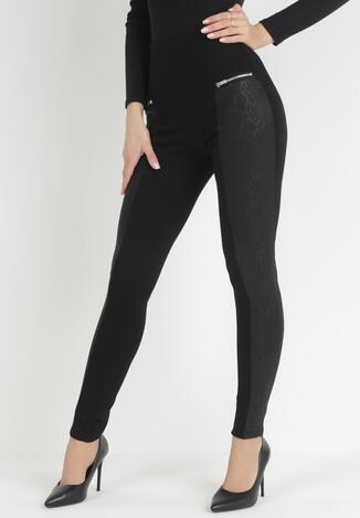 Czarne Spodnie Skinny Feanaphine