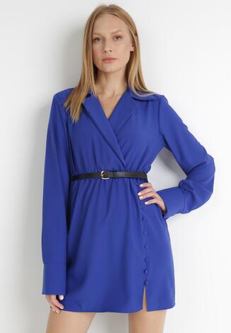 Granatowa Sukienka Zelelle