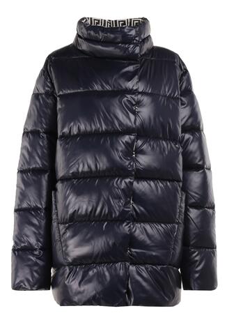 Granatowa Kurtka Dwustronna Nyphialle