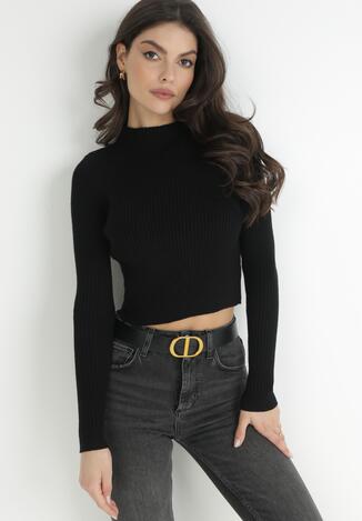 Czarny Sweter Uemaphine