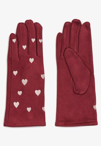 Bordowe Rękawiczki Euphile