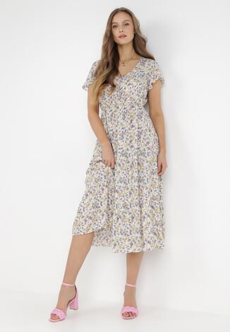 Jasnobeżowa Sukienka Astano