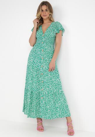 Zielona Sukienka Chionesilea