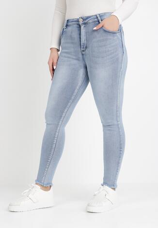 Jasnoniebieskie Jeansy Skinny Hermithoe