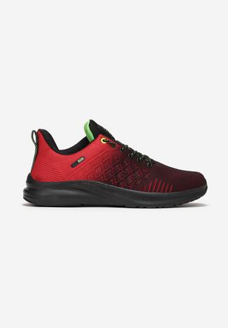 Czarno-Czerwone Buty Sportowe Basereia