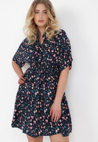 Granatowa Sukienka Kydea