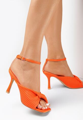Pomarańczowe Sandały Iromeda