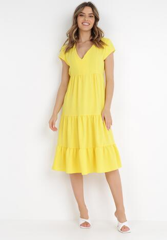 Żółta Sukienka Achike