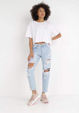 Jasnoniebieskie Jeansy Mom Fit Callousa