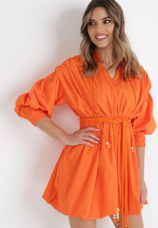 Pomarańczowa Sukienka Adousa