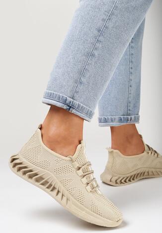 Beżowe Buty Sportowe Actylus