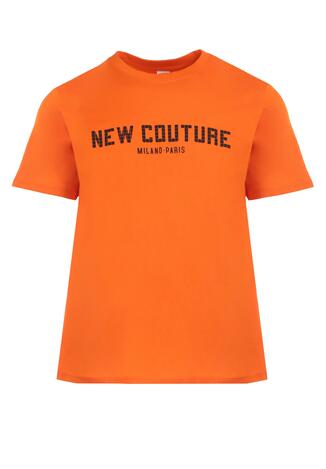Pomarańczowa T-shirt z Bawełny Phaedronice